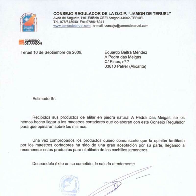 Carta recomendación Teruel